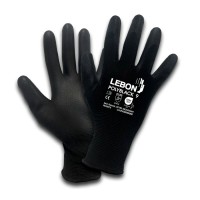 LUVA POLIAMIDA PRETA C/REVESTIMENTO PU POLYBLACK